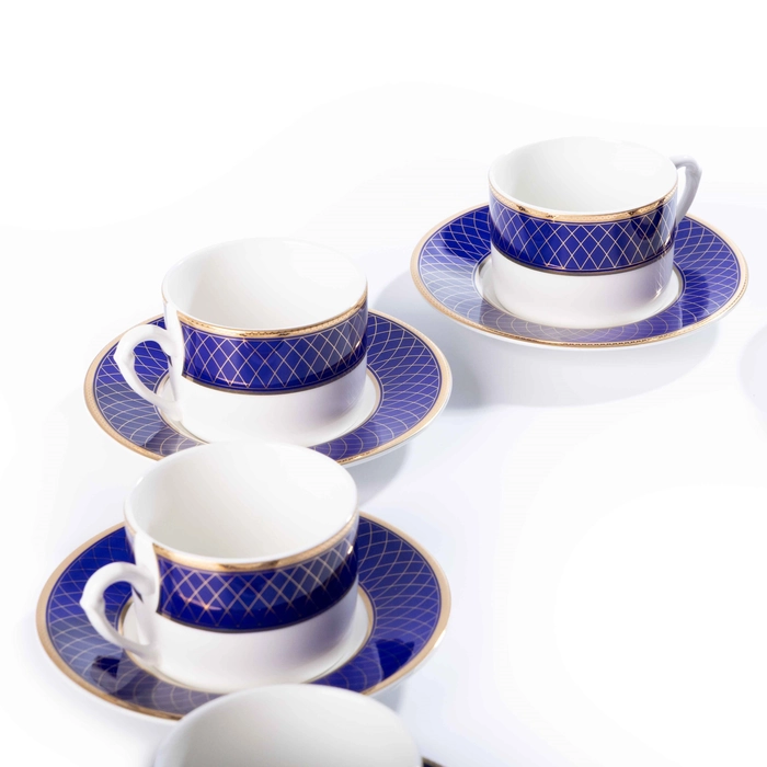 Cobalt Royal / Coffe  Set 15 pjesë / 6 përsona