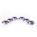 Cobalt Royal Porcelain Coffee Set 12 Pjesë