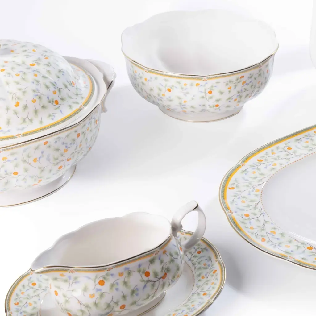 Flora Porcelain Dinner Set 23 Pjesë 