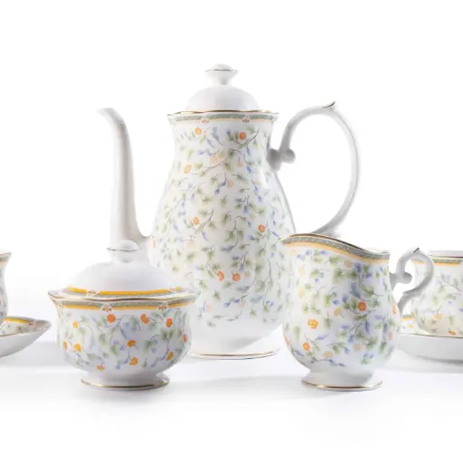 [LP-306-KA] Flora Porcelain Coffee Set 15 Pjesë 